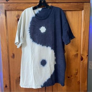 From FREE PEOPLE TIE DYE YING YANG OVERSIZED TEE